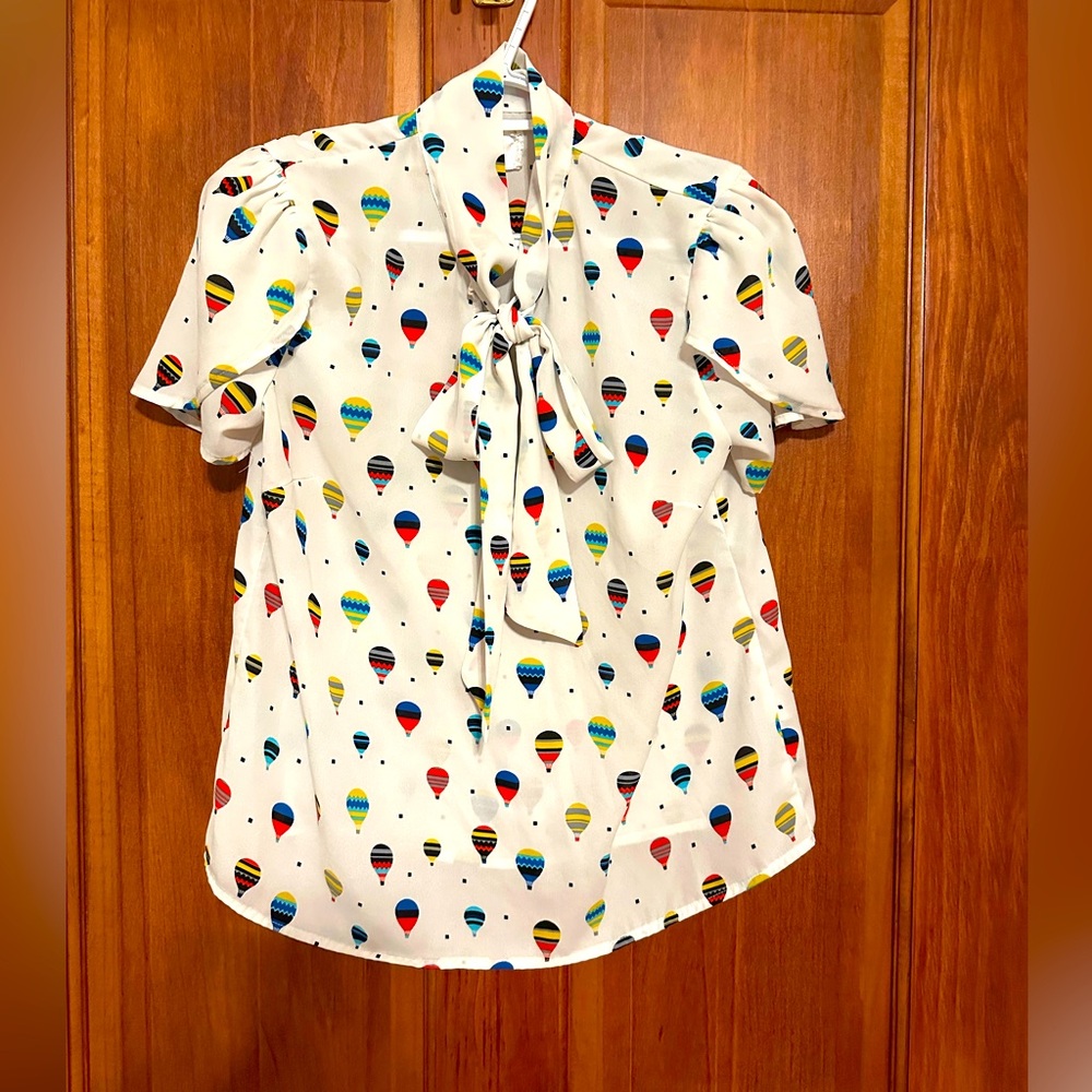 Adorable Retro 1940’s Hot-Air Balloon Blouse